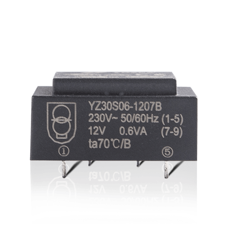 YZ30S08-1207B Frekuensi Rendah 0.8VA PCB Pemasangan Step Down Transformer 50HZ